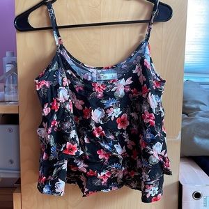Floral Print Hollister Layered Tank
